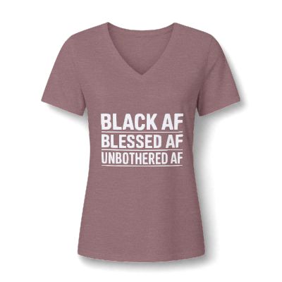 Black AF, Blessed AF V-Neck Tee