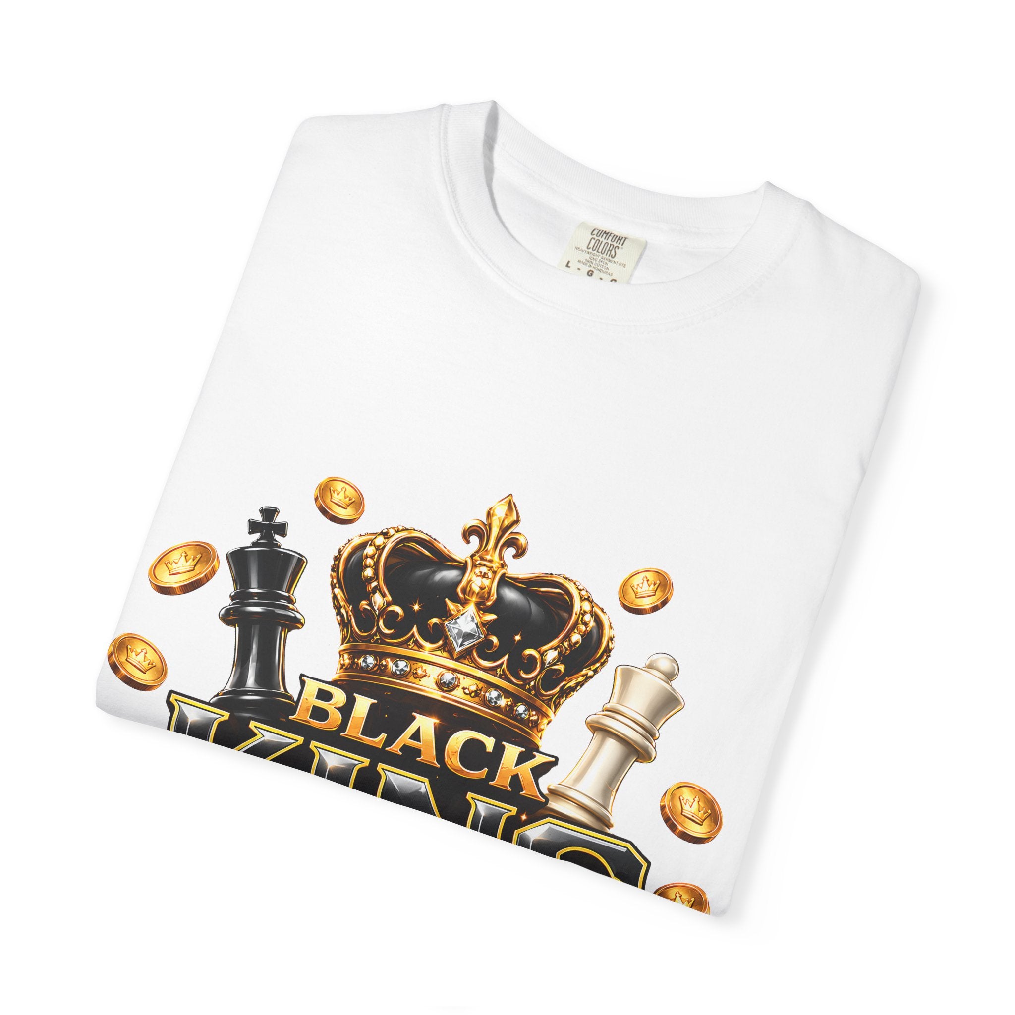 Black King T-Shirt — "Most Important Piece in the Game" Chess Crown Tee