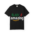 Black & Amazing Smile T-shirt | Afrocentric Colors, Minimal Logo Tee