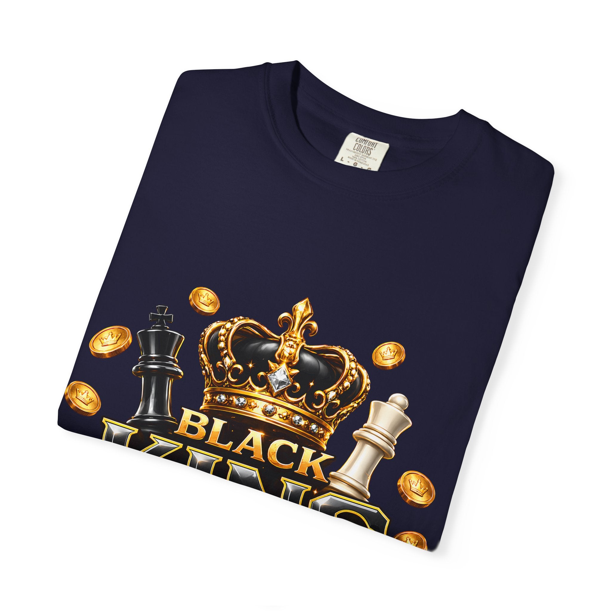Black King T-Shirt — "Most Important Piece in the Game" Chess Crown Tee