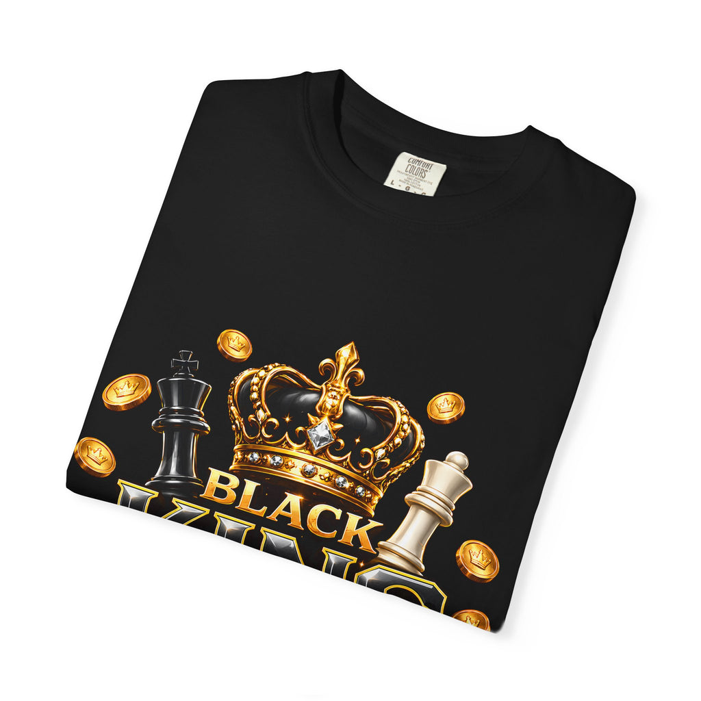Black King T-Shirt — "Most Important Piece in the Game" Chess Crown Tee