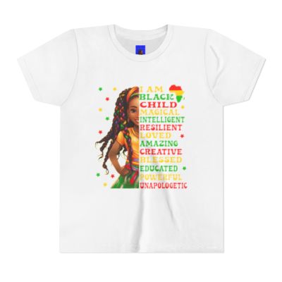 Youth Tee — "I Am Black Child" Empowerment Graphic
