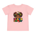Toddler Tee - "I Am Black History" Cute Afro Girl Kids Shirt for Black History Month