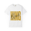 Bling Black Graphic T-Shirt — Bold Gold Lettering with Script Accent