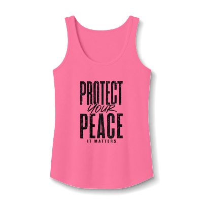 Protect Your Peace Tank Top — Inspirational Women’s Cotton Tank