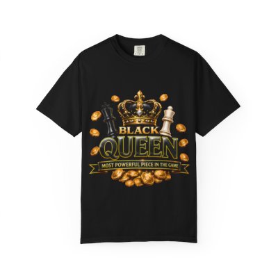 Black Queen T-Shirt – "Most Powerful Piece in the Game" Graphic Tee